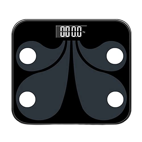 OUYAD Smart Home Electronic Scale, Bluetooth Smart Body Fat Scale, LED Smart Digital Bathroom Scale Size: 2926Cm,Black