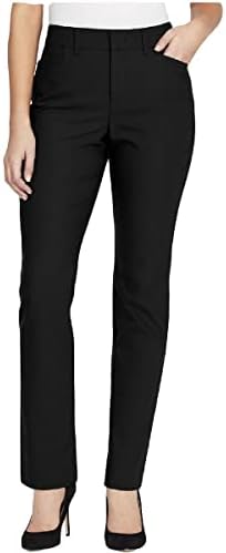 Gloria Vanderbilt Women's Haven Straight Trouser Pant, Midnight Affair, 14