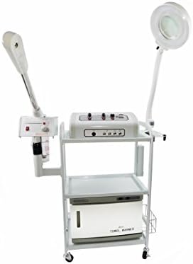 9-in-1 All in 1 Facial Machine with Microdermabrasion, Aromatherapy, Glass Jar Steamer -TLC-3025CFM