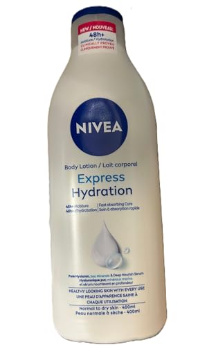 Lotion corporelle NIVEA Express peaux normales - Lot de 3 flacons de 400 ml