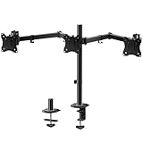 Contenu de l'emballage : 1 support de bureau WALI triple bras pour moniteur, kit de matériel de montage, manuel de l'utilisateur (français non garanti), service client expérimenté et convivial basé aux États-Unis disponible pour vous aider 7 jours sur 7