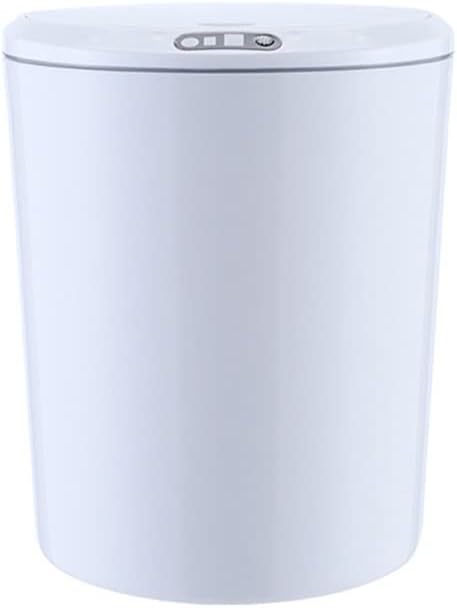 Smart Trash Cans Mini Car Trash Can Automatic Touchless Waste Bin Infrared Motion Sensor Garbage Bucket Modern Home Dustbin (Color : White, Size : 5L) (White 3L)
