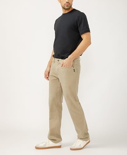 Silver Jeans Co. Men's Grayson Classic Fit Straight Leg Jeans, Knit Flex, 38W x 32L2