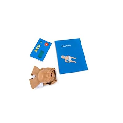 Laerdal Mini Baby Global Set - Inflatable CPR Manikin with Compression Clicker and Basic AED Trainer
