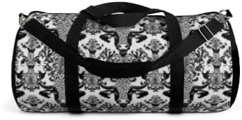 DaMOOsk Black Polyester Duffel Bag in Small and Large (Small)