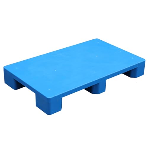 Palette en plastique bleu 100x60x14 cm de stockage