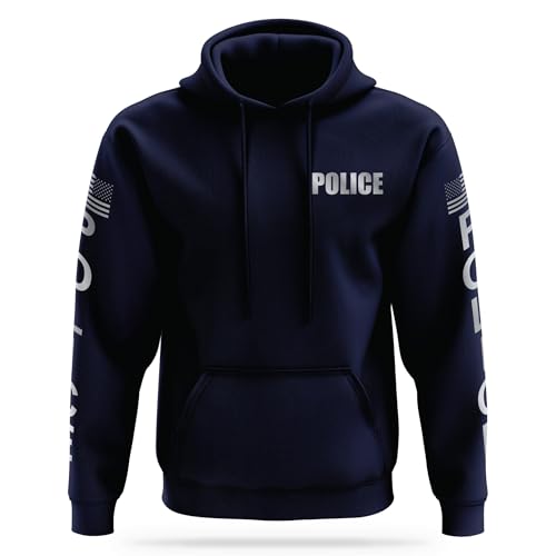 POLICE Reflective Performance Hoodie - High Visibility Safety Apparel - 100% Polyester for Odor Free Quick Dry Comfort.