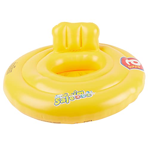 Bieco Schwimmring Baby Schwimmhilfe Gelb | Aufblasbar Baby Schwimmring ab 3 Monate | Baby-schwimmreifen | Aufblasartikel | Pool | Float | babyschwimmreifen | Babyschwimmring | Kinder | Kleinkind