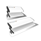 Bachsam Z-Flächenspachtel Set 250 & 400 mm – Profi Glättspachtel mit ergonomischem Komfortgriff, Schraubfixierung & 0,45 mm Edelstahlklinge – Trockenbau, Wandspachtel, Maler Werkzeug