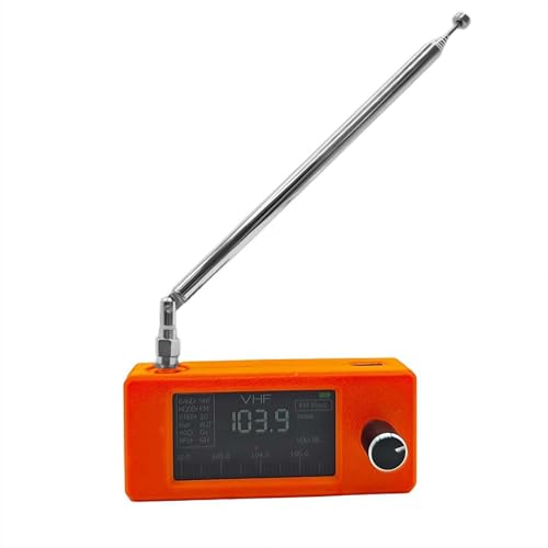 SI4732 - Receptor de radio de onda corta portátil de 0.5-108 MHz con pantalla IPS de 1.9 pulgadas, control ESP32-S3, modos DAB/LSB/USB/AM/FM, antena de bolsillo para trabajo en el patio, caminar,