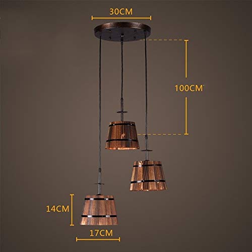 Plafond light creative rétro E27 et lustre industriel en métal pour déco bar