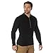 Rothco Quarter Zip Acrylic Commando Sweater (US, Alpha, Large, Regular, Regular, Black)