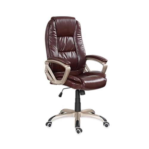 Image of Royaloak Texas American Leatherette Office Chair | High Back Support | Adjustable Height | Nylon Base | Castor Wheel | Revolving Mechanism | Ergonomic