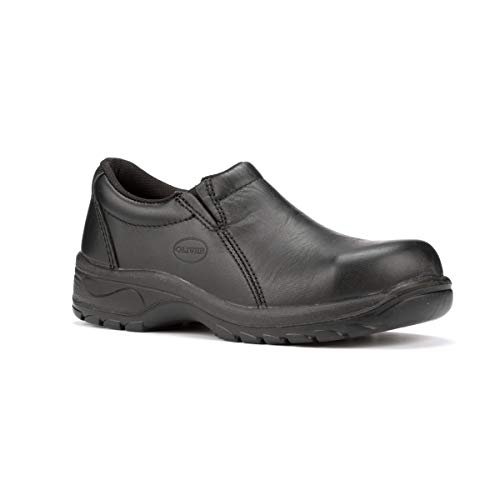 Honeywell Oliver by Honeywell 49430-BLK-085 49 Series Leather Slip-On Shoes