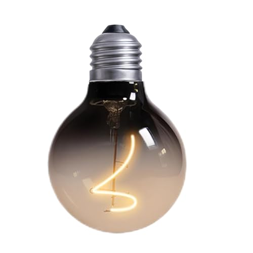 louawieng Ball LED Bulb Dimmable - E27 220-240V, 3W, φ80mm, 2700K Warm Lighting for Livingroom Kitchen Island, Café, Ceiling Hanging Light Fixture