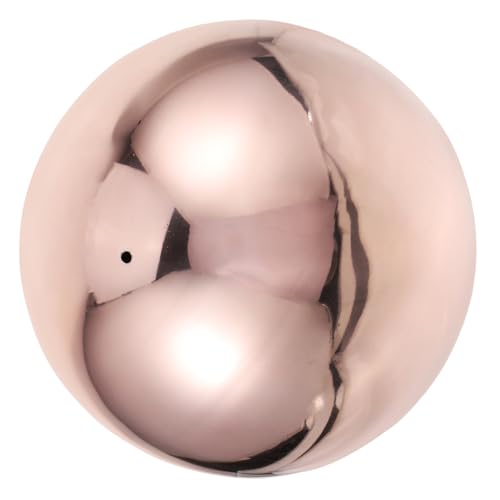 iplusmile Boule Jardin Extérieur Acier Inoxydable Rose Globe Décoratif Miroir Poli Creux Boule Réfléchissante Lisse pour Jardin et Terrasse Accessoire Photo Moderne Durable