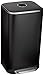 Amazon Basics Pattumiera rettangolare con chiusura silenziosa, 32 l, nero