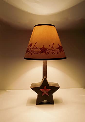 Red Star Table Lamp,Christmas Decoration Star Lamp,Freedom Country Home Decoration For Bedroom, Living Room #TOP2