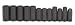Proto Impct Skt St,Steel,Blk Oxd,8 to 19 mm (J72217)
