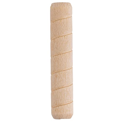 Spiral Grooved Hardwood Dowel Pins | 3/8" X 2" | Pack of 50 Approx. | Wooden Furniture Dowel Pins for Strong Connection | Furniture Making, Refurbishing or Crafts | UA-620-W