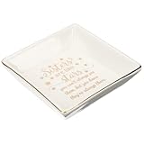 Porte-bagues en céramique au design simple et épuré, idéal pour ranger et décorer vos bijoux