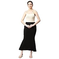 GRECIILOOKS Microfiber Saree Shapewear Petticoat for Women, Cotton Blended Shape Wear for Saree