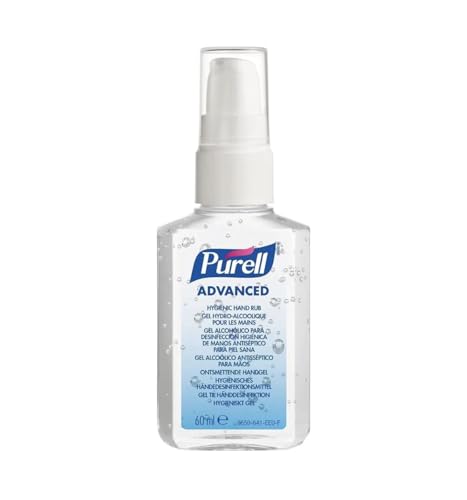 PURELL ADVANCED HAND SANITISER GEL 60mL Portable Pump Bottle. Hand Sanitizer Gel kill 99.99% of most common germs. 70% alcohol formulation with moisturisers