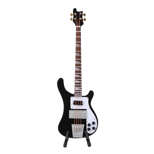 Guitare basse miniature d&eacute;coration de bureau pour salon et studio