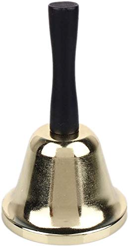 Zuzer 3pcs Campanello Reception Campane in Metallo,Campanello Banco Campanello Tavolo Campanello Cucina Campanello da Slitta Reception Bell per la Reception del Ristorante Dell'hotel