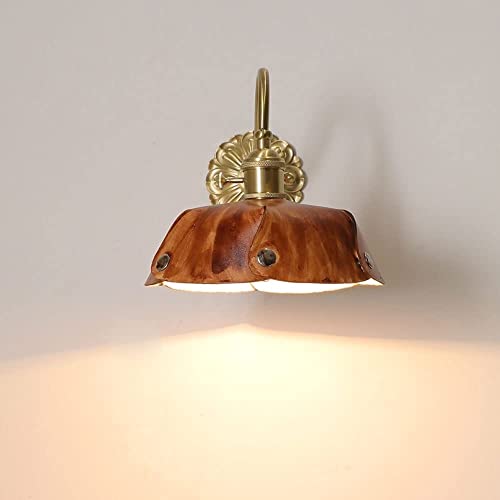 Luces de pared vintage E27 con aplique de latón para iluminación interior 4