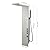 BWE Stainless Steel Shower Panel Tower System 3 IN 1 Brushed Nickel Shower Panel Rainfall Shower Head with Handheld Shower and Massage Body Jets Wall Mount Shower System