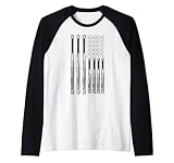 Baseball-Battball-Handschuh-Flagge, ideal für Baseball-Fans Raglan
