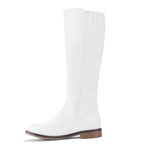 Image of Shoe'N Tale Women's Knee High Boots Round Toe Low Heel