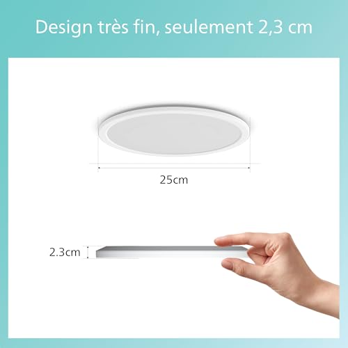 Panneau LED SceneSwitch Philips à intensité variable 3 ambiances blanc 18W - 6