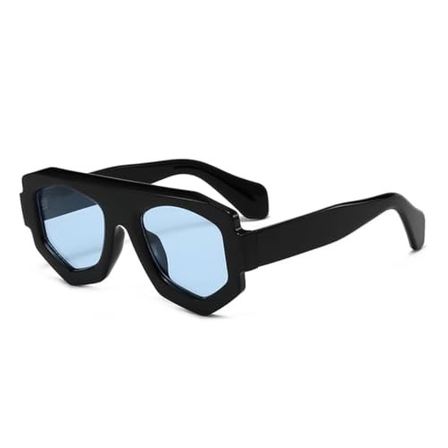 Lunettes de soleil asymétriques punk UV400 pour un style futuriste affirmé