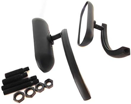 HTTMT MT376-BK Black Custom Mini Oval Mirrors Compatible with Suzuki Savage Intruder Volusia Boulevard