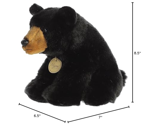 Aurora(r) Realistic Miyoni(r) Black Bear Stuffed Animal - Lifelike Detail - Cherished Companionship - Black 9 Inches - Image 6