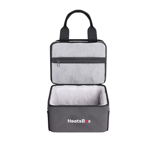 HeatsBox Insulated Food Carrier Bag - Keep Your Meals Cold and Ready to Heat - Black, 2 Compartments - Carry Bag by HeatsBox - Image 2