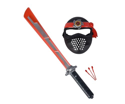 Next Ninja épée jouet et son masque rouge pour costume de fête