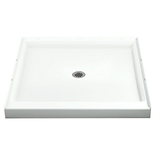 STERLING 72161100-0 36-Inch Shower Base Vikrell Center Drain, White