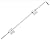 Heavy Duty Stainless Steel PVC/Vinyl Fence Drop Rod and Screws-White