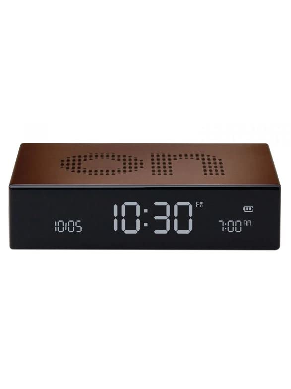 Lexon FLIP Premium LCD Alarm Clock (Bronze)