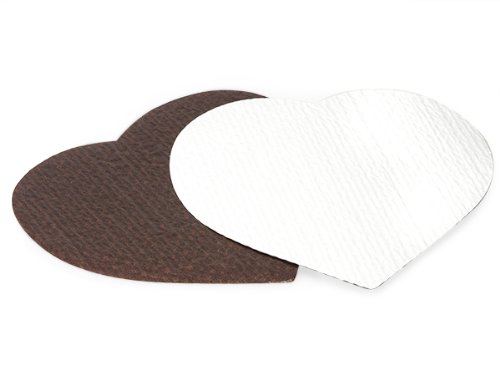 HEART CANDY PADS 8-1/8 x 8-3/8"CHOCOLATE 3 Ply (5 unit, 20 pack per unit.)