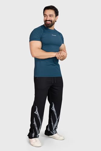 Image of FUAARK Men's Round Neck Slim Fit Gym Sports T-Shirt