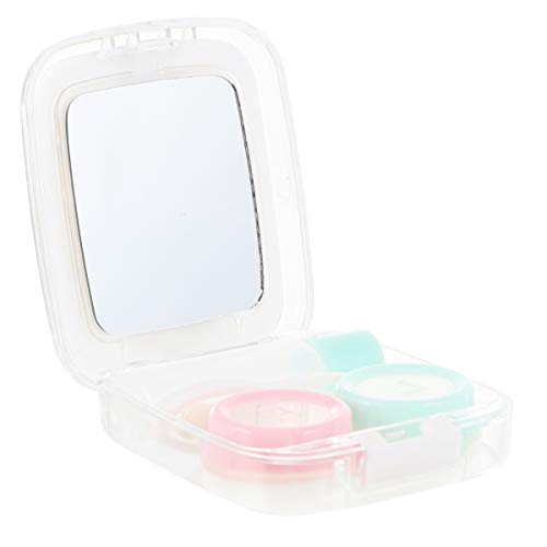 ARTIBETTER 2 Unidades de Caixa para Lentes de Contato Porta-Estojos para Lentes de Contato Com Os Ol