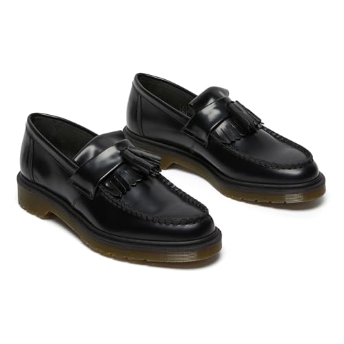 Dr. Martens Homme Adrian Polished Smooth Shoes, Noir Black, 40 EU