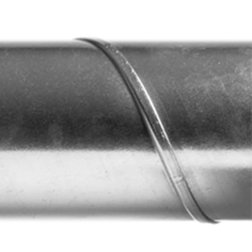 Tubo Helicoidal SPIRO Ventilación (Diámetro 100 mm) Acero Galvanizado 1000 mm con Junta de Goma | Tubería Circular para Conductos de Aire, Sistema HVAC