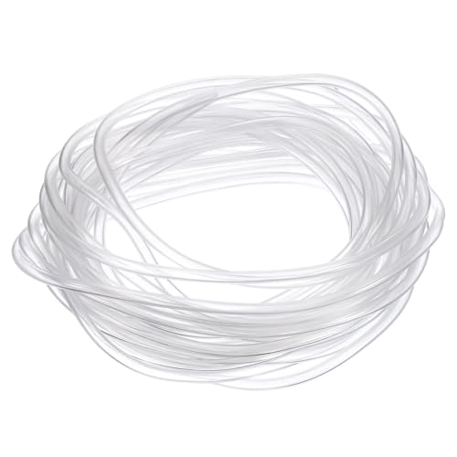 QUARKZMAN Tubo Flexible de PVC, 2mm de ID x 3mm de OD - 4 Metros de Largo Tubos de Agua de Vinilo Transparente, Tubería de Agua Plástico Ligero y Flexible para Tanque y Acuario
