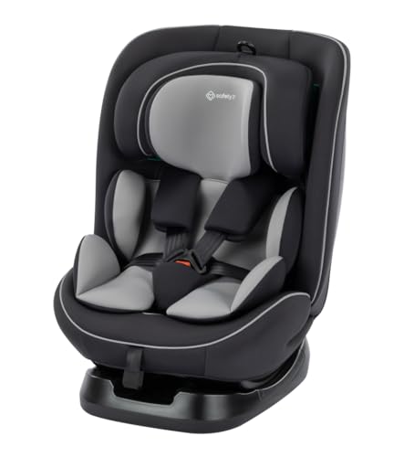 Safety 1st Alena i-Safe, 0–12 anni (40–150 cm), seggiolino auto, seggiolino bebé, rotazione FlexiSpin, 5 posizioni reclinabili, 11 poggiatesta, super leggero 6,2 kg, Black