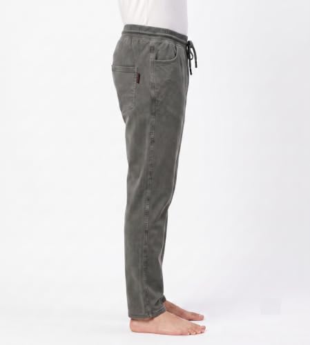 Image of Men's RFD Wash Finished Cotton Track Pants| Lightweight, Breathable & Highly Stretchable Fabric| Denim Look| Perfect for Office, Party, Holiday & Travel (RSM-01 /25)